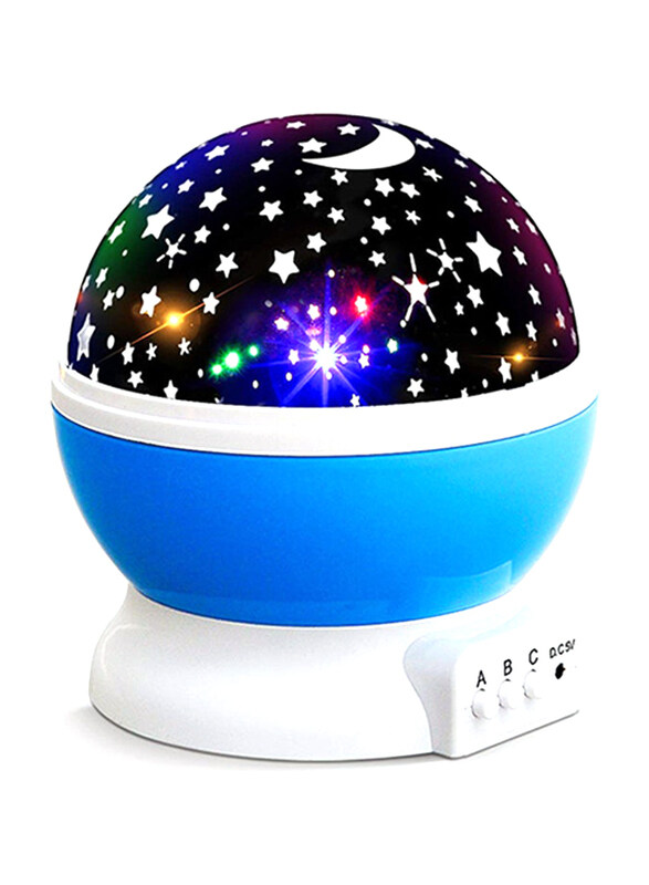 

Generic Starry Night Light Rotating Moon Stars Projector, Multicolour