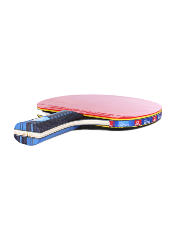 Professional Training Table Tennis Bat and Ball Set, 6 Pieces, Multicolour