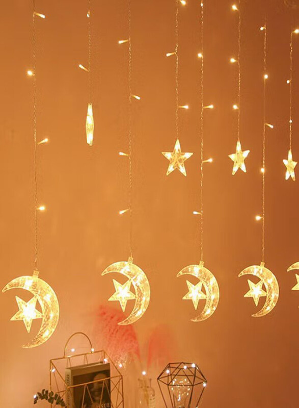 

Generic Moon and Star Shaped Led String Light, 2.5-Meter, Clear