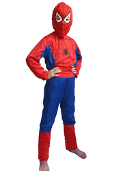 Superhero Spiderman Breathable Comfortable Themed Party Fancy Dress Cosplay Costume, Small, Red/Blue