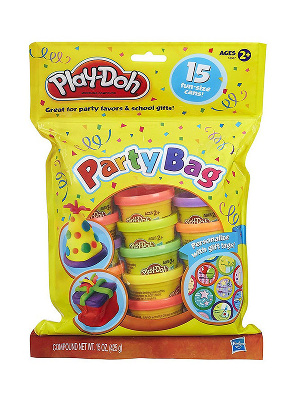 Play-Doh Dough Can Set with Gift Card Stickers, Multicolour