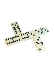 Dominoes Game Set, White/Black