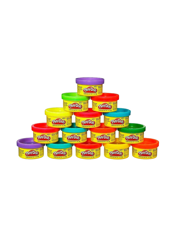 Play-Doh Dough Can Set with Gift Card Stickers, Multicolour