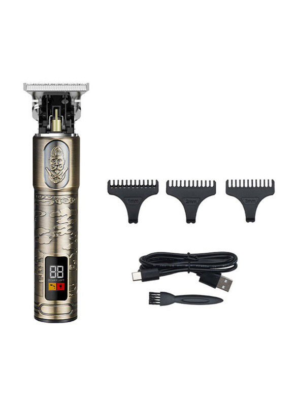 

Generic USB Electric Hair Trimmer with LCD Display Set, W-L6882BR, Brown