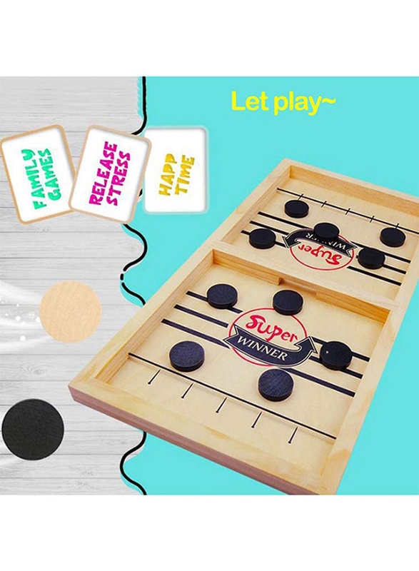 Rustik 13-Piece Fast Sling Puck Rapid Shots Table-top Strategy Board Game Set