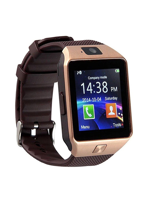 Bluetooth Smart Watch With Camera & SIM Card for Voice Calls Compitable with Android & iOS, Brown