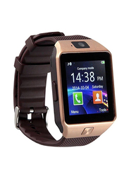 Bluetooth Smart Watch With Camera & SIM Card for Voice Calls Compitable with Android & iOS, Brown