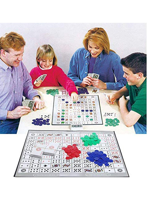 Sequence Board Card Coins Game, Ages 8+, Multicolour