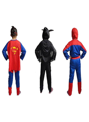 Fancydresswale Spiderman, Superman and Batman Style Costume Tri Set, 4 - 6 Years, Multicolour