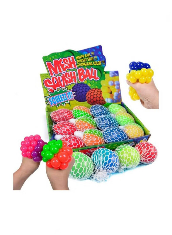 

Generic Mesh Squash Novelty Ball Set for Kids, 12 Pieces, Multicolour