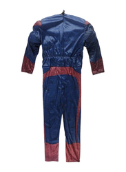 Spiderman Costume with Muscle, Blue/Red