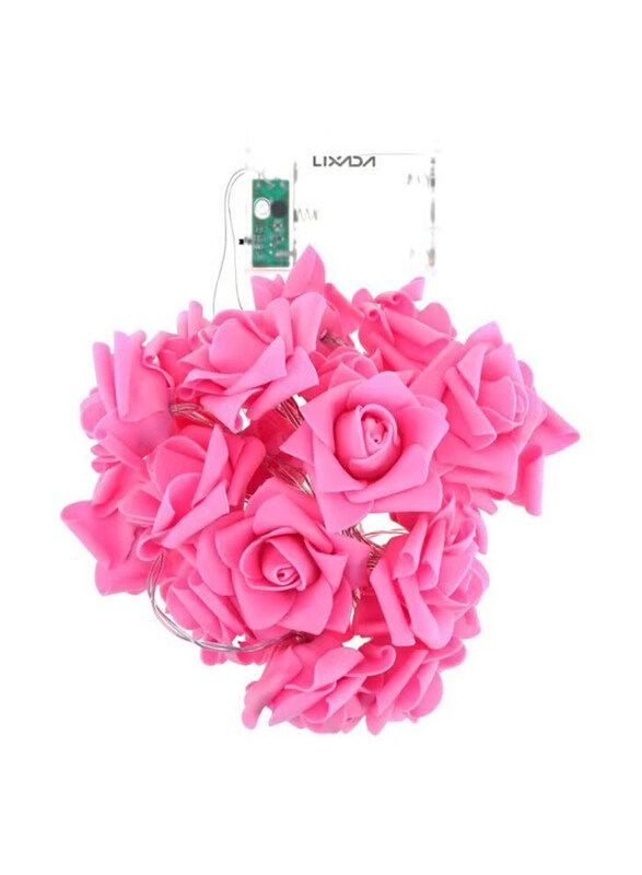 

Lixada Decorative Rose Shaped LED String Light Warm White, 2.2 Meter, Pink