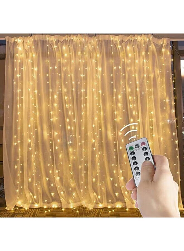 

Alfa.Life Dimmable And Connectable Window Curtain Light, 3 Meter, Warm White