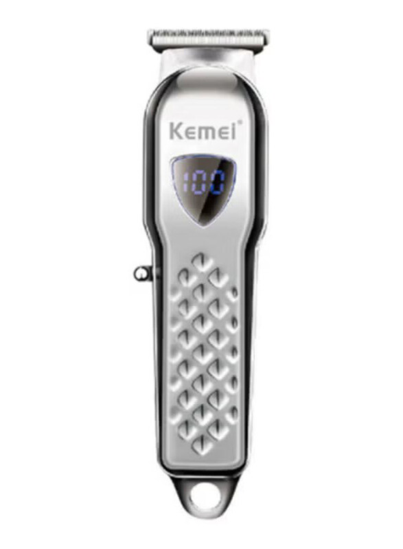 

Kemei Electric Cordless Hair Trimmer, KM-2004, Silver