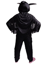 Fancydresswale Superhero Batman Costume with Cape and Mask, 6 - 8 Years, Black