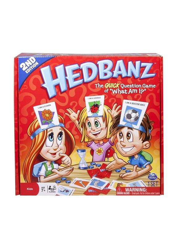 

Generic HedBanz 2nd Edition The Quick Question Game Of What Am I Card Game, 10.3 x 10.3 x 2inch, Multicolour