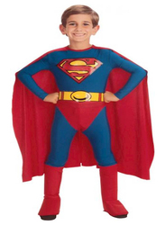 Superman Costume Set, 5+ Years, Red/Blue