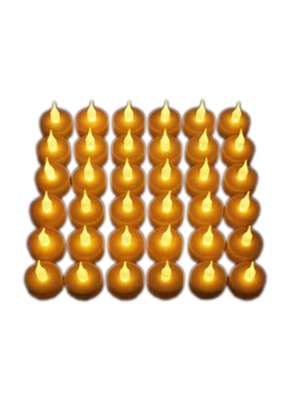 

Generic Bright LED Candle Tea Light Set, 24-Piece, Gold