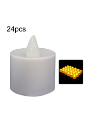 LED Light Candle Set, 24-Piece, Yellow