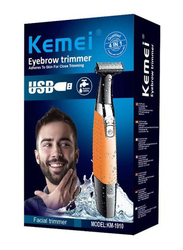 Kemei Rechargeable Electric Shaver, KM-1910, Multicolour