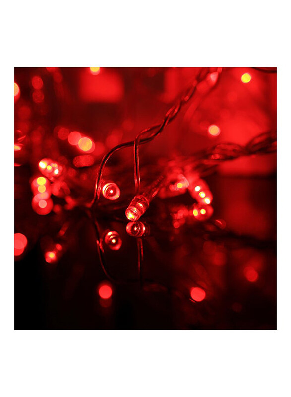 

Generic 10-Meter LED String Decoration Light with End Joint & 8 Display Modes Controller for Party, Red