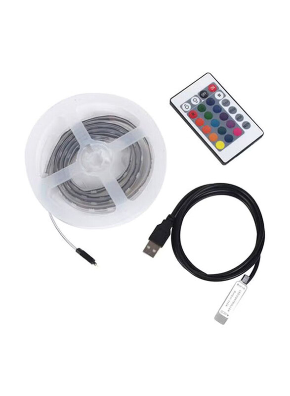 

Voberry USB LED Strip Light with Remote Control & Cable, Multicolour