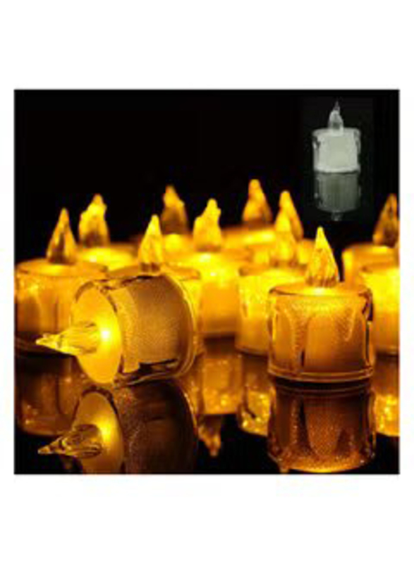 Tea Light, 24 Piece, Yellow