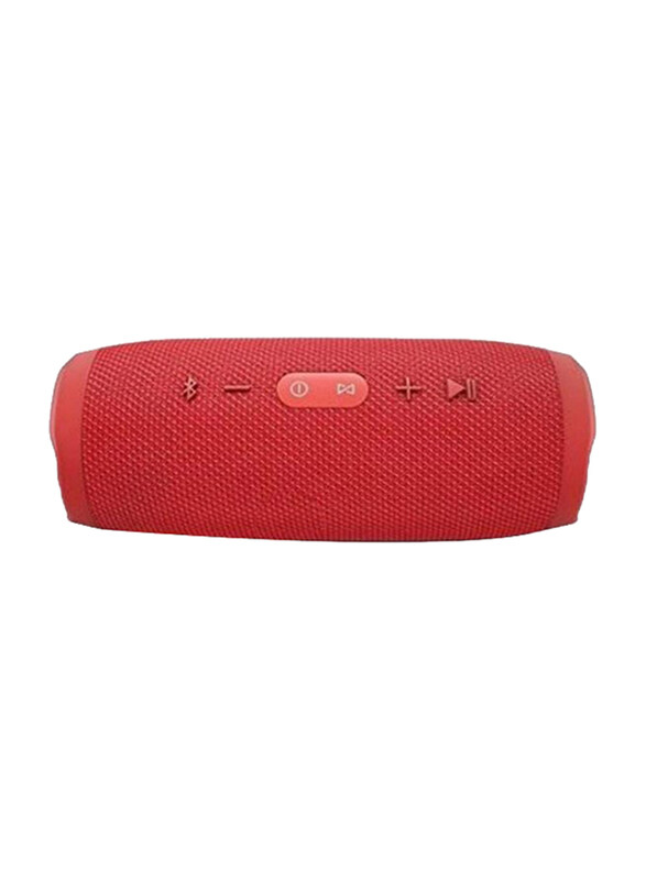 

Generic Charge 3 Portable Wireless Bluetooth Speaker with 4000mAh Power Bank & USB Output, Red