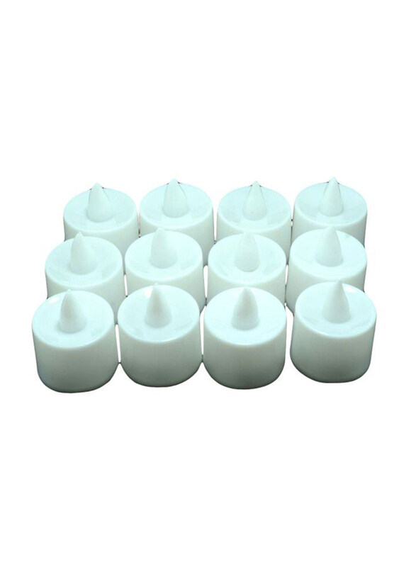 

Generic Decorative LED Flameless Candle Lamp Set, 12-Piece, White