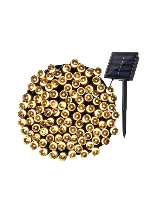 

Generic 17-Meter Solar Powered Round LED String Light, Yellow