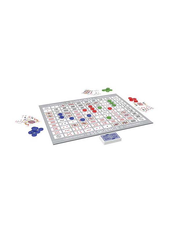 Family Game Sequence Strategy Foldable Board Game, Multicolour