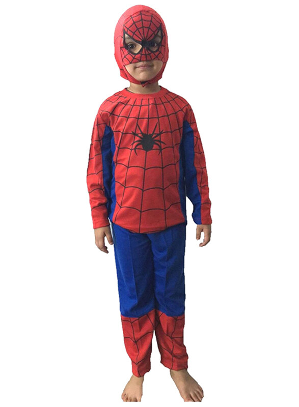 

Fancydresswale Spider-Man Hosiery Costume, 5 - 6 Years, Red/Blue