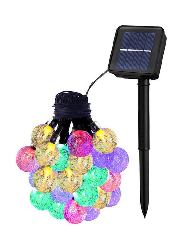

Generic 6.5M 41cm 30LED Solar-powered Bubble String Lights, Multicolour