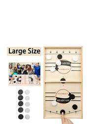 Foldable Large Size Fast Sling Puck Board Game, Multicolour