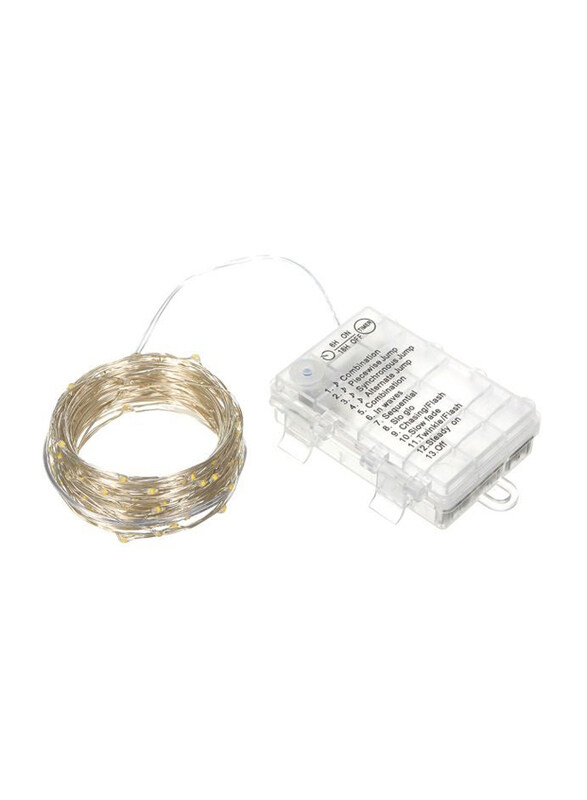 

Generic 100 LED 10-Meter String Light Set, yellow/White