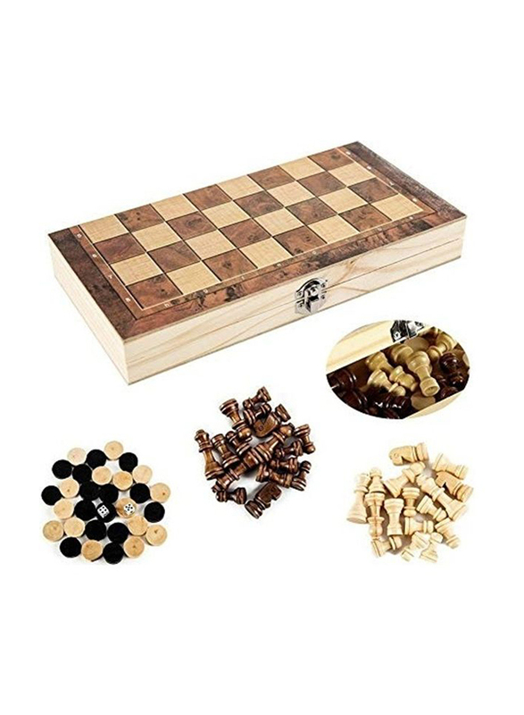 

Generic Wooden Chess Board Game Set, Ages 12+, Multicolour