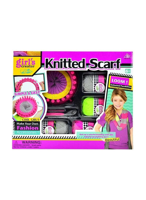 

Girl's Creator Knitted Scarf Maker Set, Multicolour
