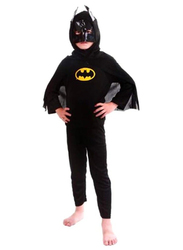 Superhero Batman Breathable Comfortable Themed Party Fancy Dress Cosplay Costume, Medium, Black