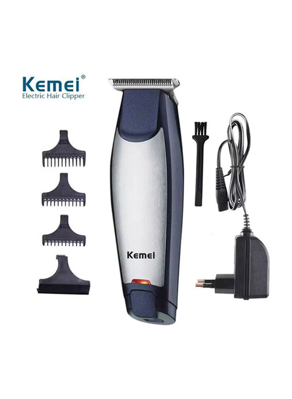 Kemei 3 In 1 Rechargeable Trimmer & Clipper With 100meza Gift Comb, Blue