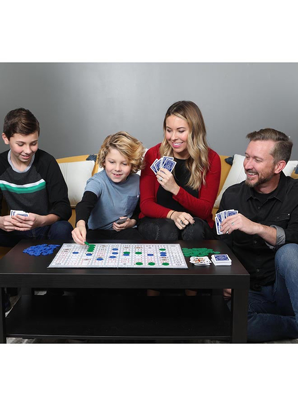 Family Game Sequence Strategy Foldable Board Game, Multicolour