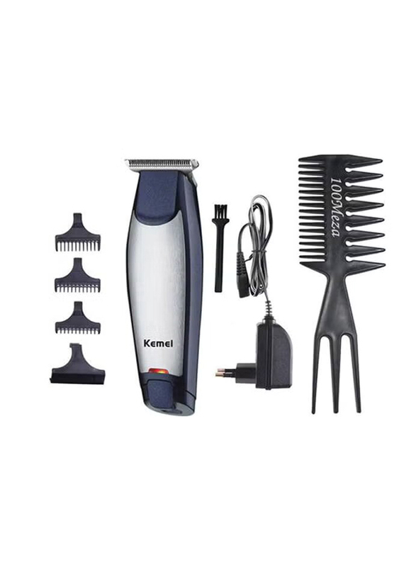 

Kemei 3 In 1 Rechargeable Trimmer & Clipper With 100meza Gift Comb, Blue