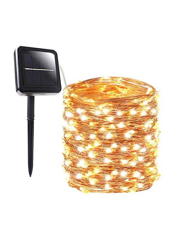 Carbon Solar String Light, 5.2 x 4 x 3.5 inch, Gold