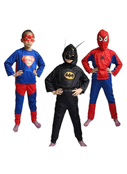 Fancydresswale Spiderman and Superman Style Costume Set, 2.5 - 4 Years, Multicolour