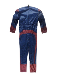 Spiderman Costume with Muscle, Blue/Red