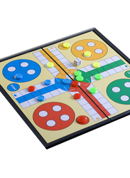 Margoun Magnetic Foldable Ludo Board Game for 4 Players, Multicolour