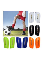 Soccer Football Training Shin Guard Leg Pad Pair, White