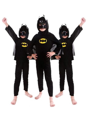 Superhero Batman Breathable Comfortable Themed Party Fancy Dress Cosplay Costume, Small, Black