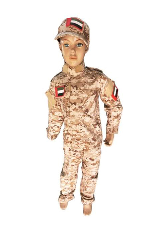 Superhero Military Costume, Brown