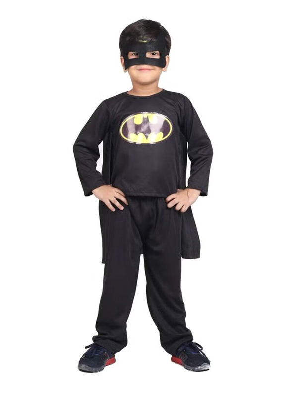 2-In-1 Batman Costume for 6 - 8 Years, Black