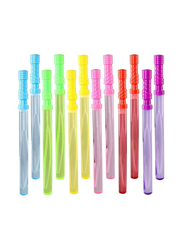 

Fun Little Toys Bubble Wand Set, 14-inch, 12 Pieces, Ages 3+